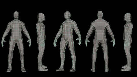 Low Poly Male Model #Poly, #Male, #Model | 3d modeling character, Low ...