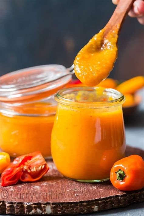 Mango Habanero Hot Sauce Recipe (with Video) -CurryTrail Hot Pepper ...