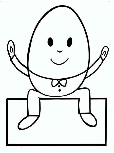 Humpty Dumpty coloring pages