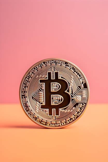 Premium AI Image | a coin with the letter b on it is on a pink background.