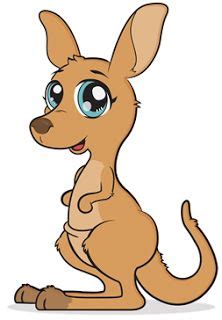 cute drawing of kangaroo - Clip Art Library