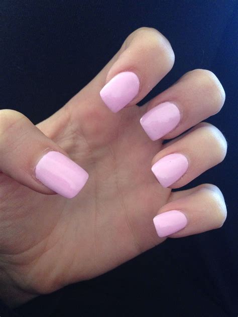 Square Baby Pink Nails - Babbiesone