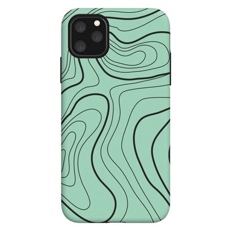 iPhone 11 Pro Max Cases green abstract by MALLIKA | ArtsCase