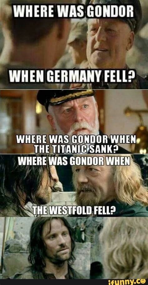 > :3 WHEN GERMANY rm?" - ) | Lotr funny, Hobbit memes, Humor