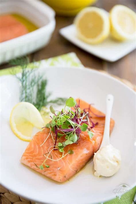 Salmon Confit • The Healthy Foodie