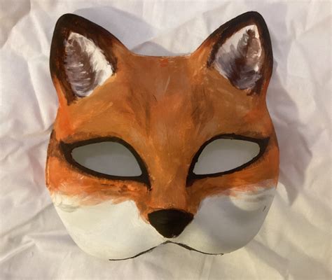 Red Fox Therian Quadrobist Mask - Etsy UK