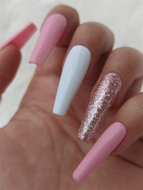 +29 Top Light Pink And White Nails | Pink nails, Nails, Acrylic nails ...