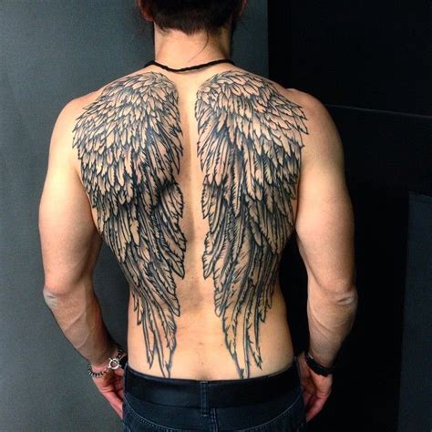 Angel wing tattoos for men are some of the most popular tattoos today ...