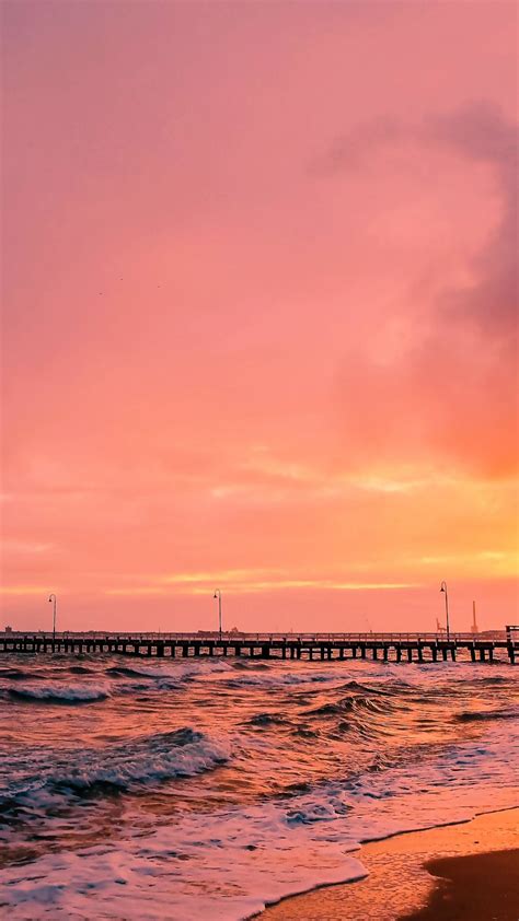 Sunset Sea Sun Landscape iPhone 8 Wallpapers