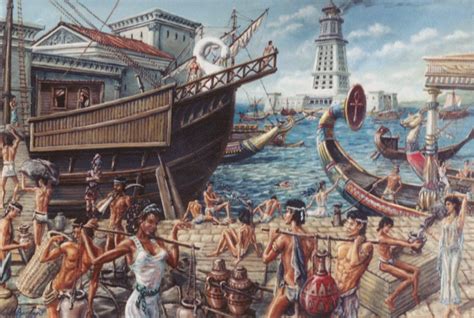 The port at Alexandria by Marcus Barnard | Tenochtitlán, Aztec ...