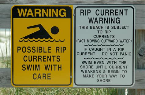 Rip Tide Warning Sign Free Stock Photo - Public Domain Pictures