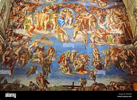 Michelangelo last judgement hi-res stock photography and images - Alamy