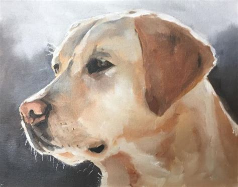 Golden Labrador Painting Prints Canvas Posters Originals | Etsy | Dog ...