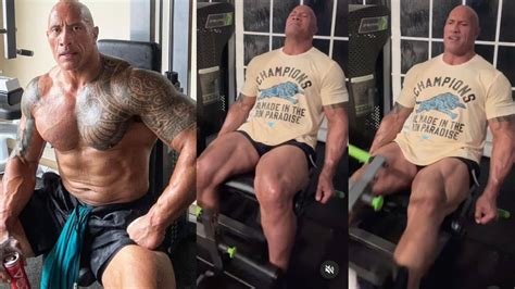 The Rock Shares Muscle-Building 'Insanely Effective' Superset Leg Day ...