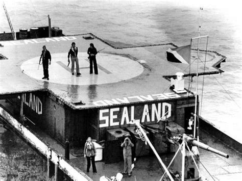 Armed guards stand by to repel invaders on The Principality of Sealand ...