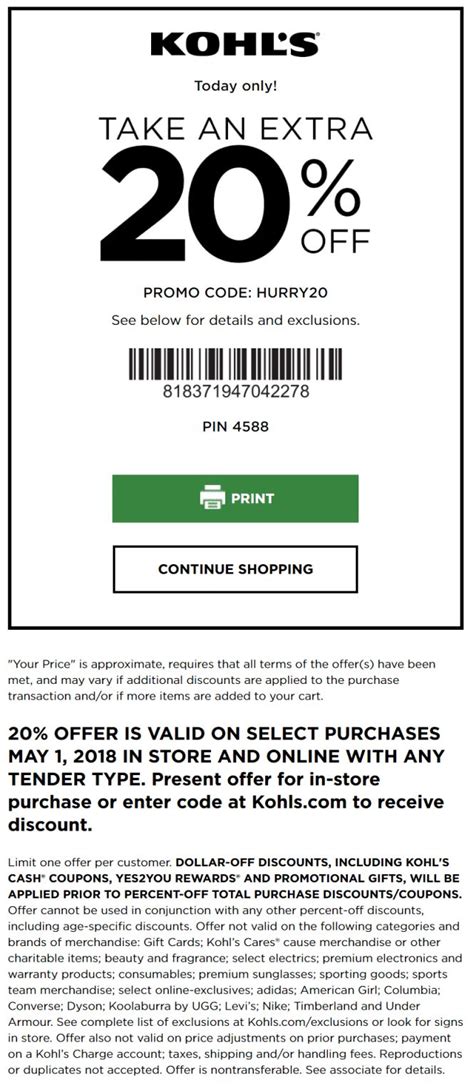 Kohls Coupons: 30% Off Promo Codes & Printable Coupons | Kohls coupons ...