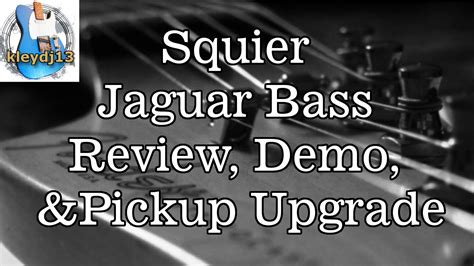 Squier Jaguar Bass - Review, Demo, Pickup Upgrade - YouTube