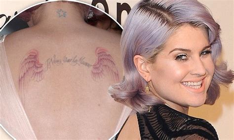 Kelly Osbourne shows faded back tattoo that was tribute to her mother ...