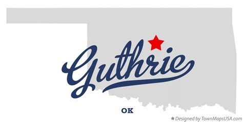 Map of Guthrie, OK, Oklahoma