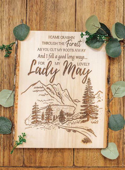 Tyler Childers lovely Lady May Engraved Sign - Etsy