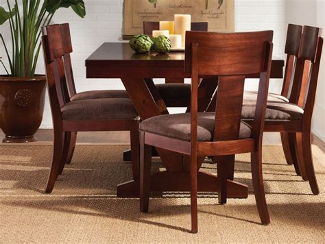 Studio Brown Mahogany Trestle Dining Room Set from Somerton Dwelling ...