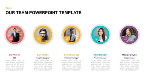 Our Team PowerPoint Template | Powerpoint templates, Powerpoint ...