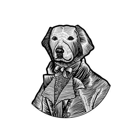 illustration of dog dressed as human 5298666 Vector Art at Vecteezy