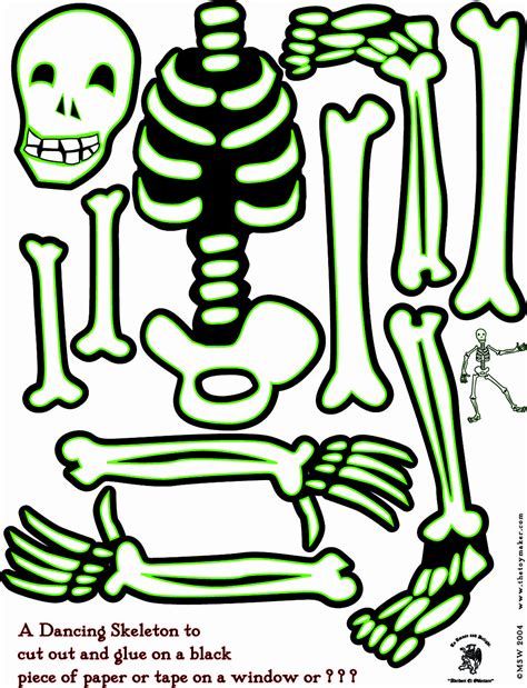 Free Printable Skeleton Template Cut Out