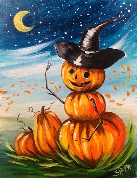 Spooky Pumpkin Painting Tutorial