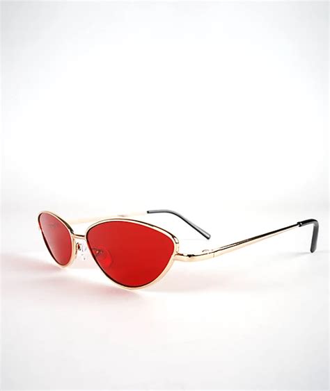 Red Cat Eye Sunglasses