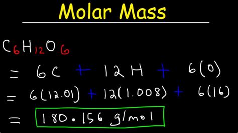 What is Molar Mass? - Definition, Formula & Examples