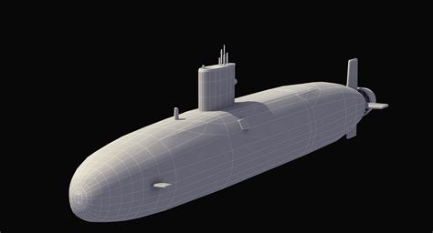 Trafalgar Class Submarine 3D Model $199 - .max .3dm .3ds .dxf .fbx .flt ...