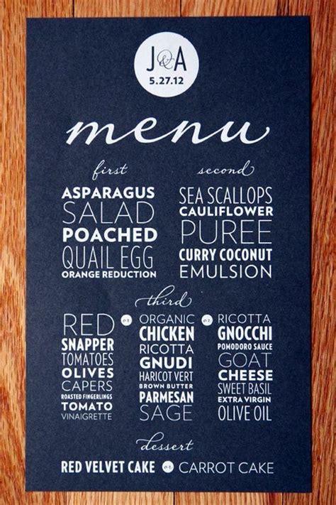 40 Smart And Creative Menu Card Design Ideas | Diseño de menu, Nombres ...