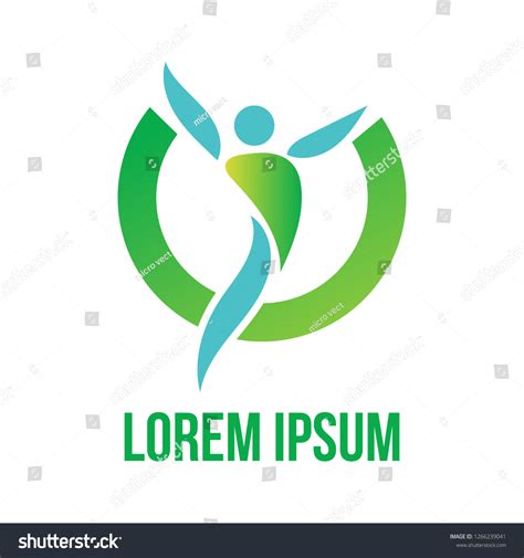 Healing Logo Design Stock Vector (Royalty Free) 1266239041