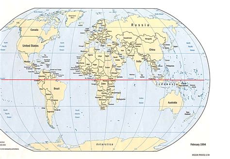 Explore the Diversity of Countries Along the Equator with an Equator Map