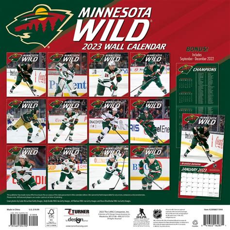 Minnesota Wild Printable Schedule - Free Printable Templates