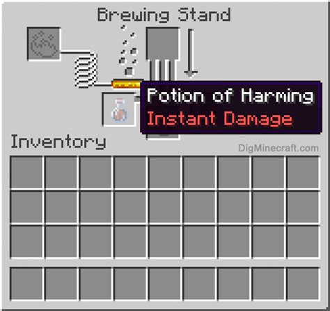 How to make a Potion of Harming (Instant Damage) in Minecraft