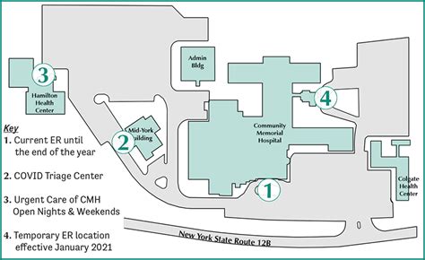 Memorial Hospital Campus Map