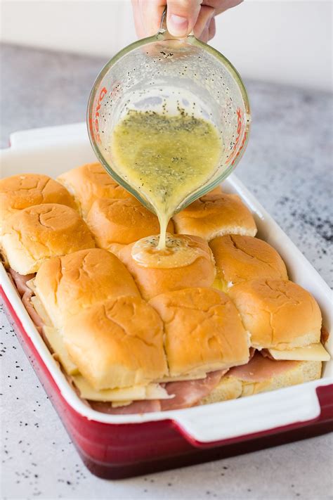 Hawaiian Roll Ham and Cheese Sliders Recipe - Oh Sweet Basil