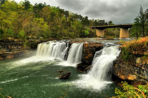 usa, Rivers, Waterfalls, Bridges, Little, River, Canyon, National ...