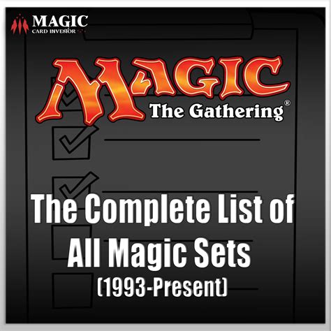 The Complete List of Magic The Gathering Sets - 1993 to Present