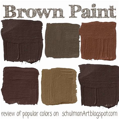 The Top 7 Popular Brown Paint Colors | Schulman Art