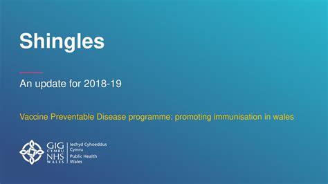 Vaccine Preventable Disease programme: promoting immunisation in wales ...