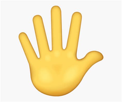 Hand Emoji Clipart Finger - Emoji Five, HD Png Download - kindpng