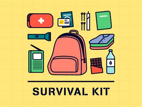 Earthquake Survival Kit by Ariana Sánchez on Dribbble