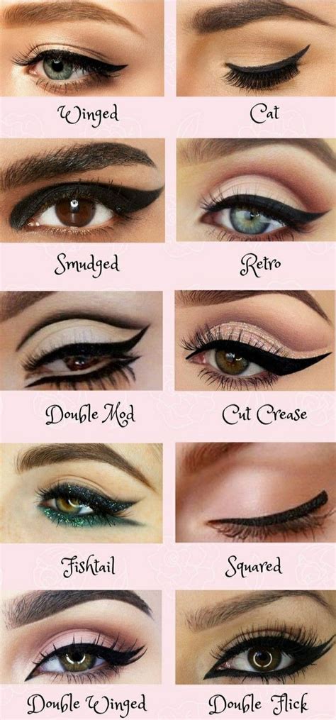 Best eyeliner types for different occasions | Eyeliner styles, Winged ...