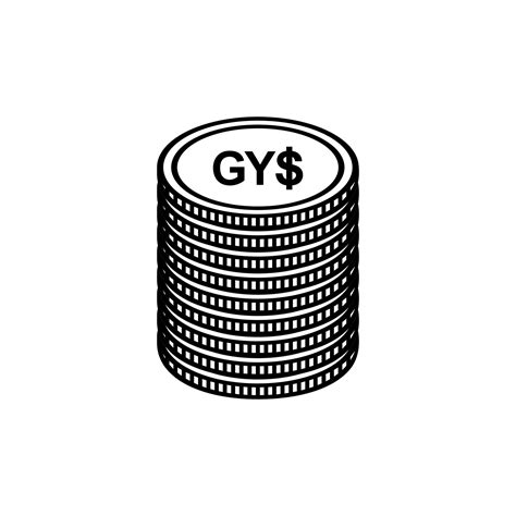 Guyana Currency, Guyanaese Dollar Icon, GYD Sign. Vector Illustration ...