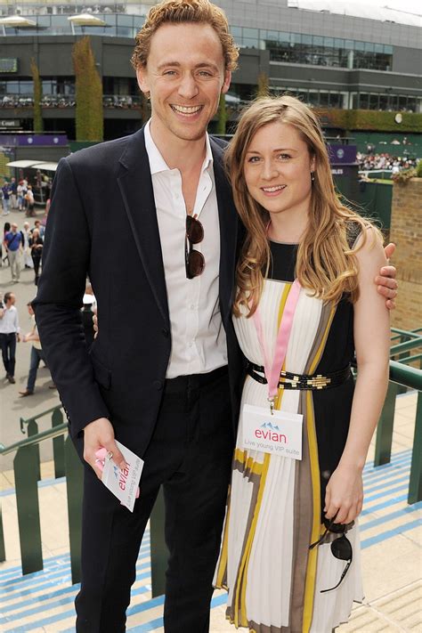 Tom Hiddleston and sister Emma attends the evian ‘Live young’ VIP Suite ...