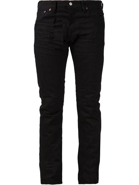 Lyst - Rrl Slim Fit Jeans in Black for Men