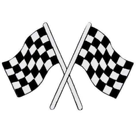 Large Checkered Flags Applique Patch Race Track Car Racing Badge 4 iron ...